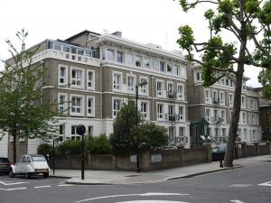 external of BUPA scheme at Notting Hill gate